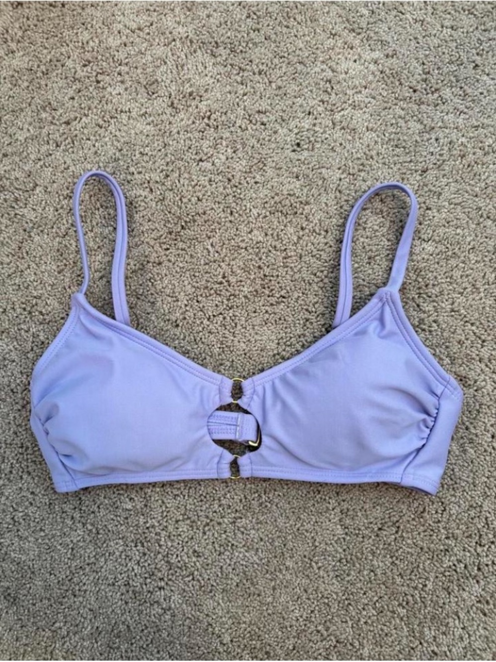 wild fable Lavender Ring-Front Bikini Top